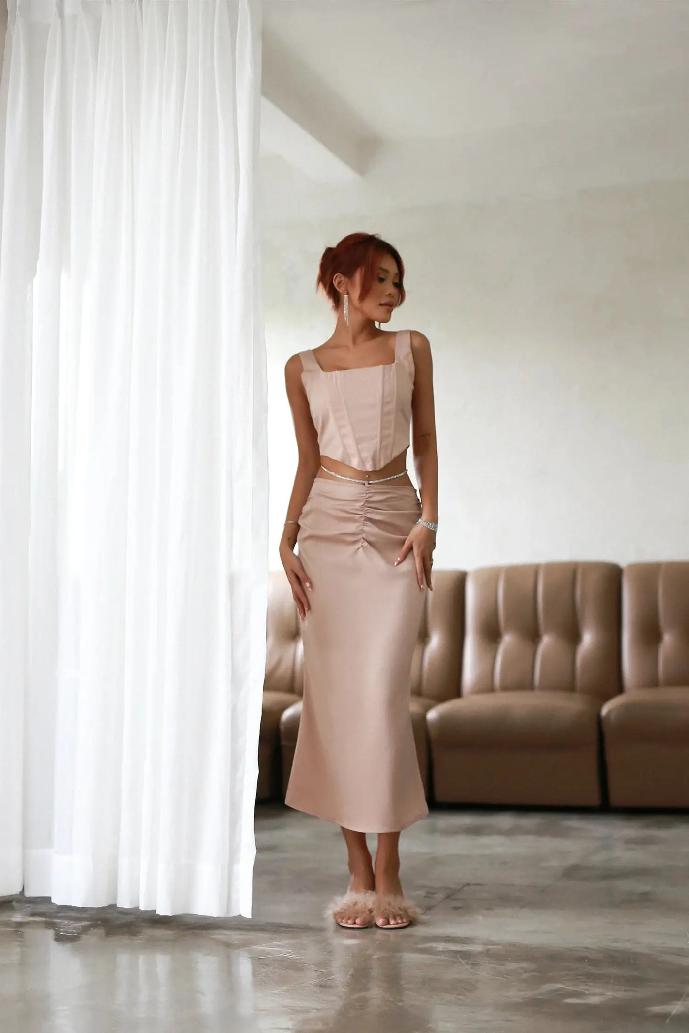 KAMILA SKIRT - NUDE - MND Vietnam