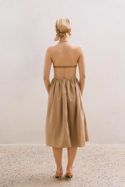 ORSA MIDIDRESS - BROWN